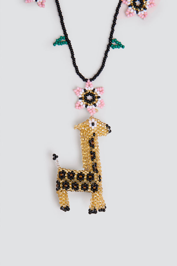 GIRAFFE FLOWERS NECKLACE