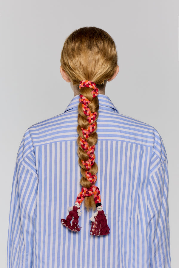 WARM BRAIDED SCRUNCHIE