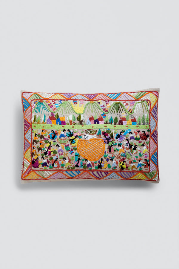 PESCA HANDMADE EMBROIDERED CUSHION COVER